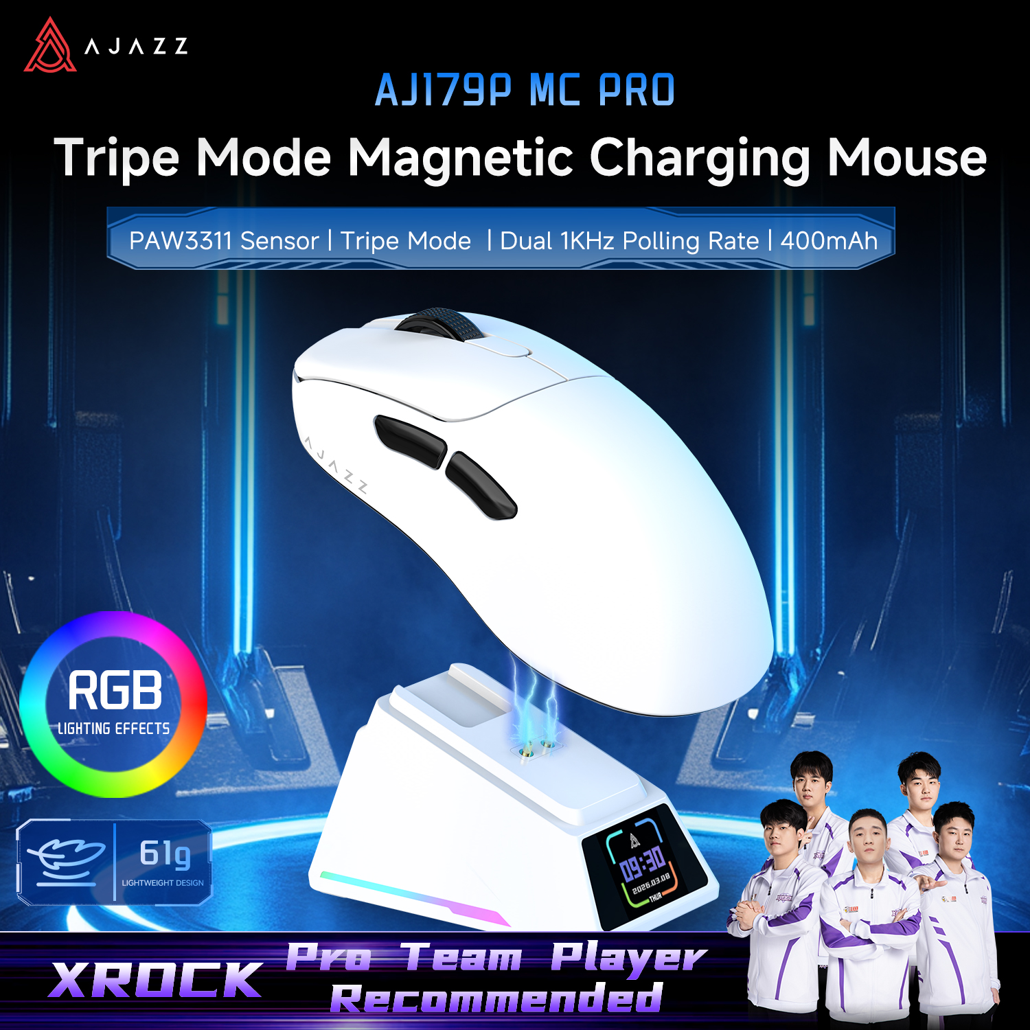 Esports Gaming Team - AJAZZ AJ179P MC PRO Three-Mode Wired/Bluetooth/2.4G