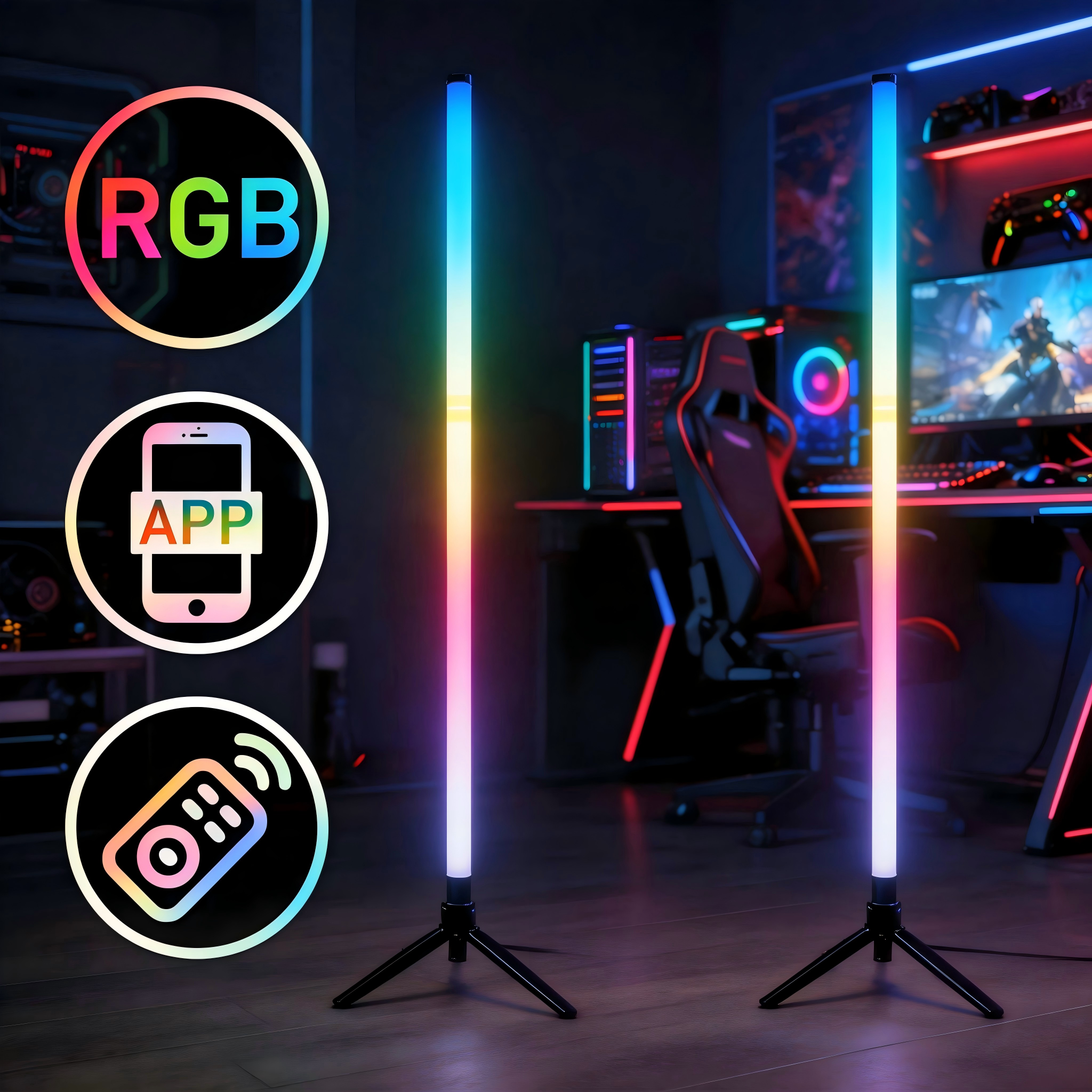 RGB LED Gaming Atmosphere Ligh - Esports Gaming Remote recension och pris