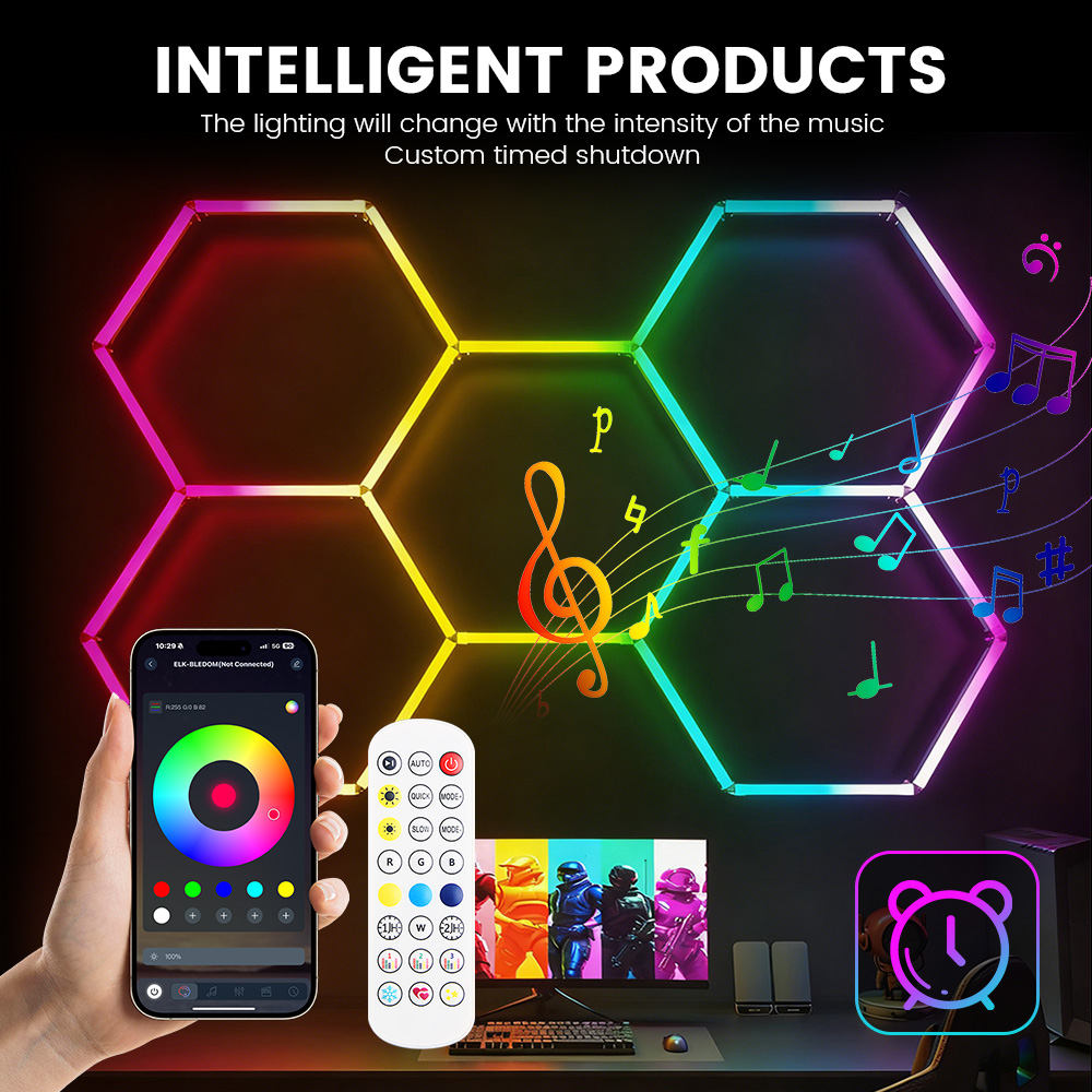 Smart RGB honeycomb hexagonal  - Esports Gaming Remote recension och pris