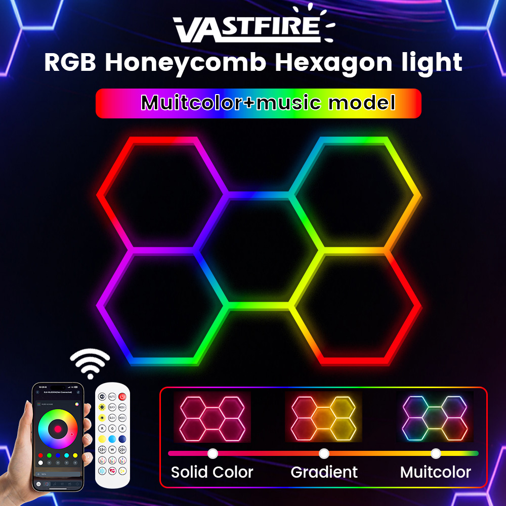 Smart RGB honeycomb hexagonal  - Esports Gaming Remote recension och pris