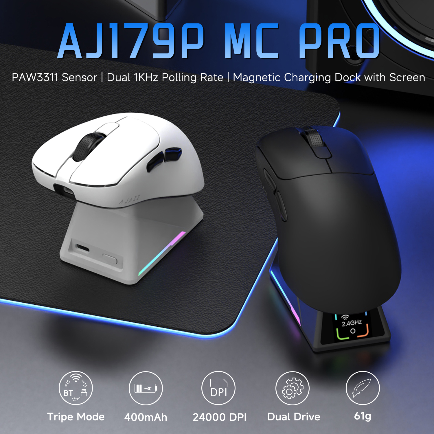 AJAZZ AJ179P MC PRO Three-Mode - Esports Gaming Team recension och pris