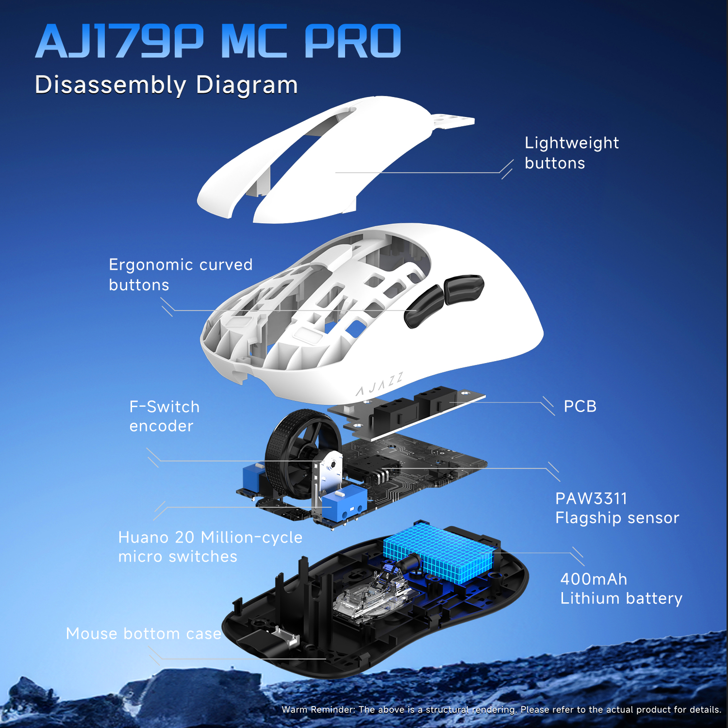 AJAZZ AJ179P MC PRO Three-Mode - Esports Gaming Team recension och pris