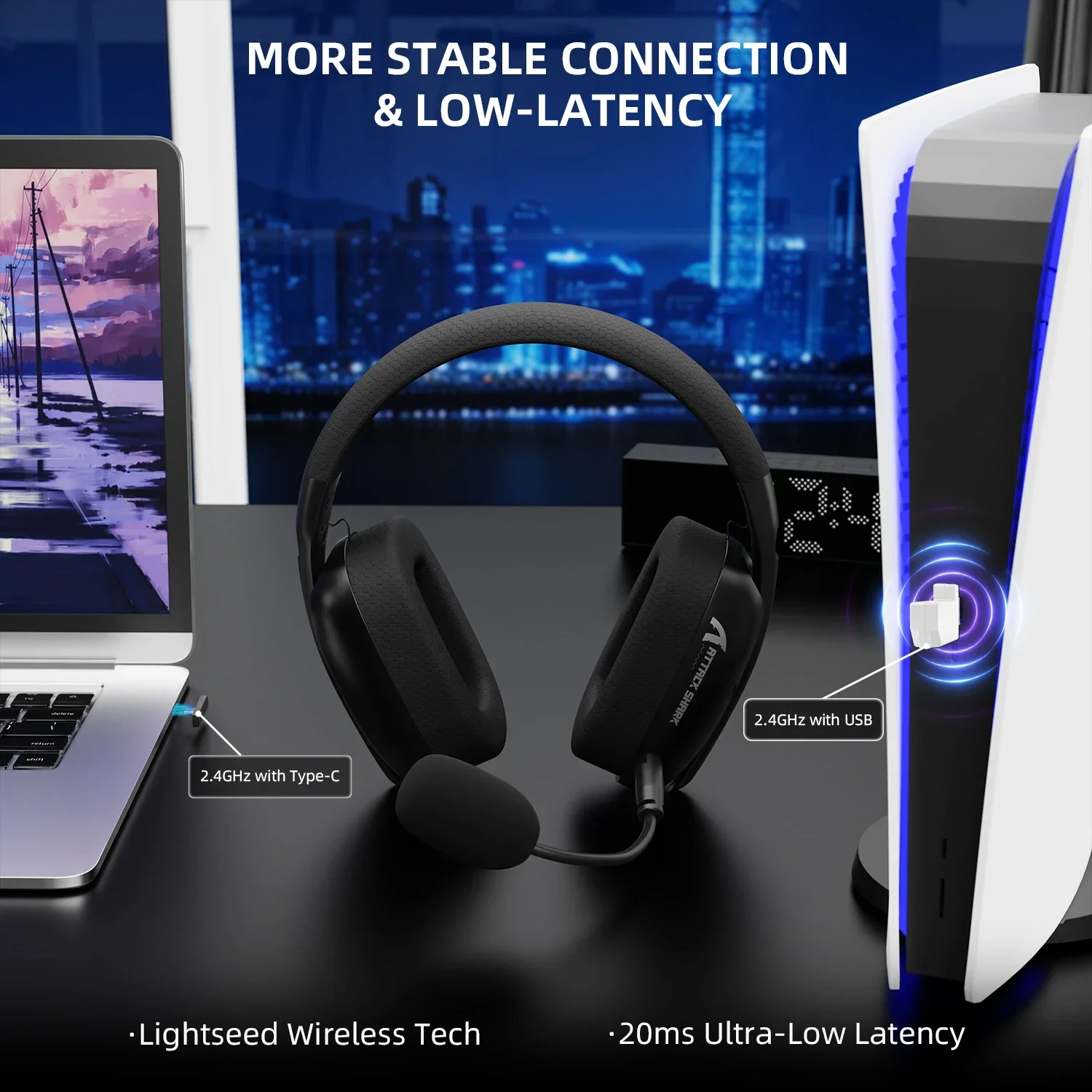 ATTACK SHARK L80PRO Wireless G - Esports Wireless Gaming Headset recension och pris