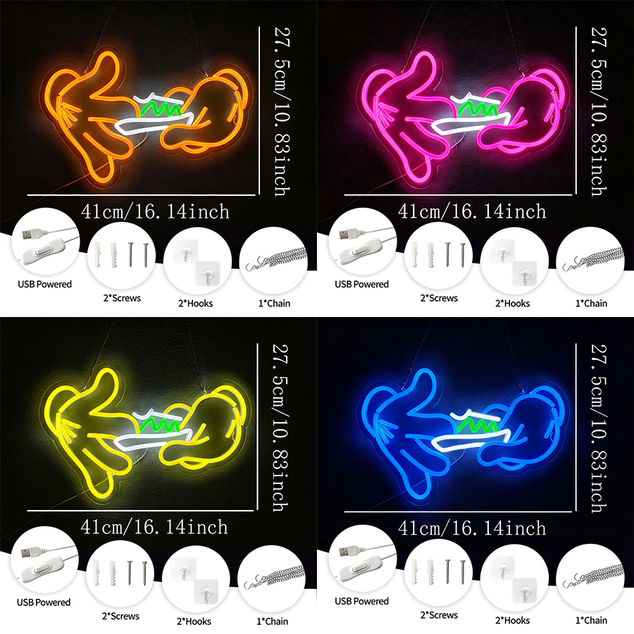 Game Led Neon Sign, Glove Icon - Esports Gaming Gloves recension och pris