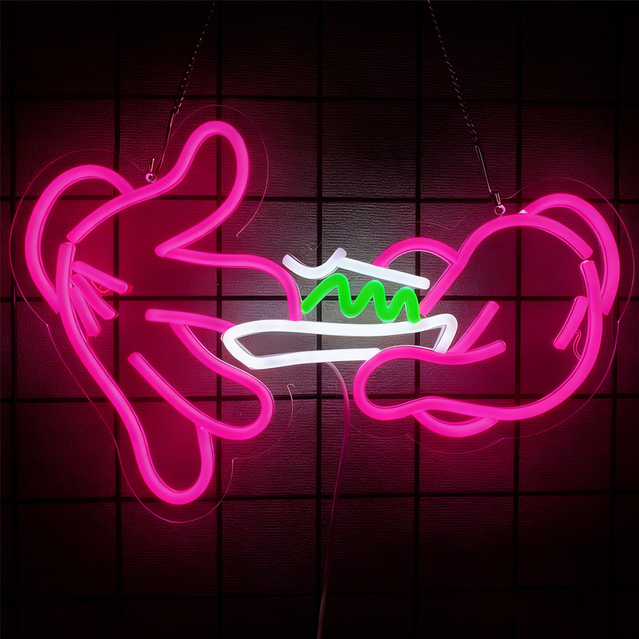 Game Led Neon Sign, Glove Icon - Esports Gaming Gloves recension och pris