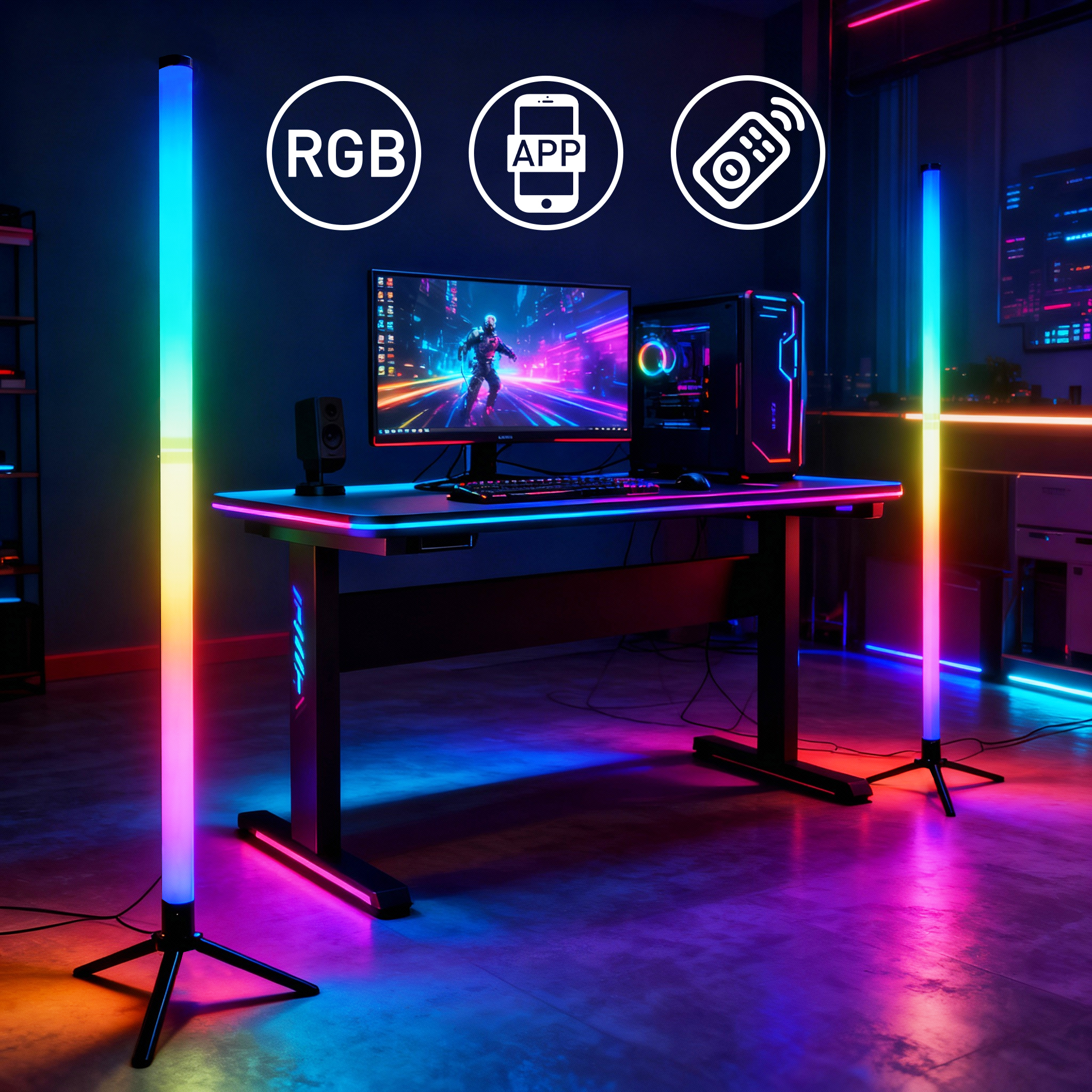 LED RGB gaming atmosphere ligh - Esports Gaming Remote recension och pris