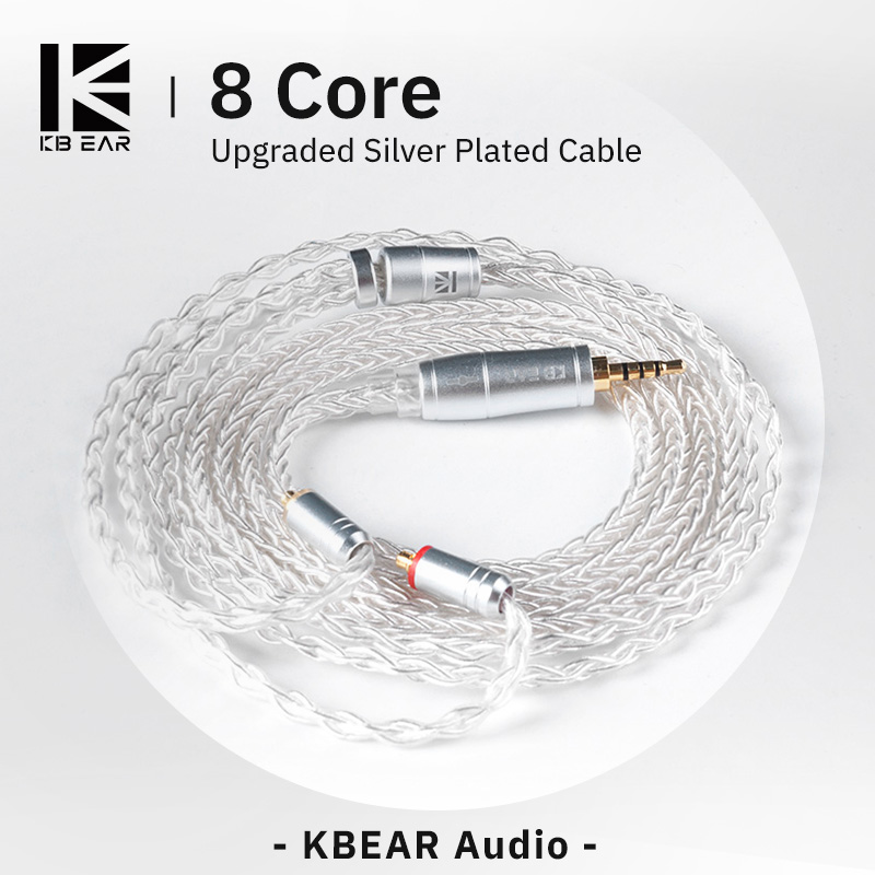 KBEAR 8 Core Upgraded Silver W - Esports Gaming Earbuds recension och pris