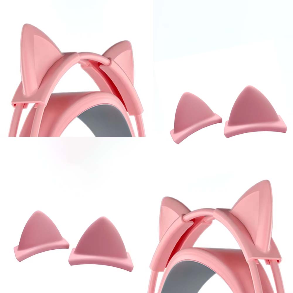 Pink Silicone Cat Ears Pendant - Esports Wireless Gaming Headset recension och pris