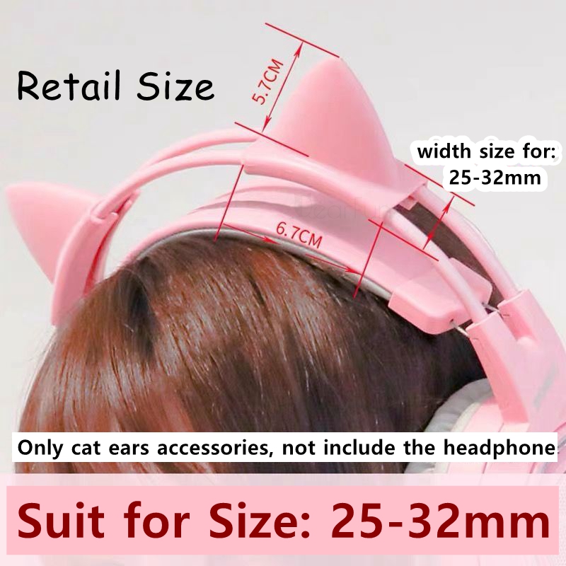Pink Silicone Cat Ears Pendant - Esports Wireless Gaming Headset recension och pris