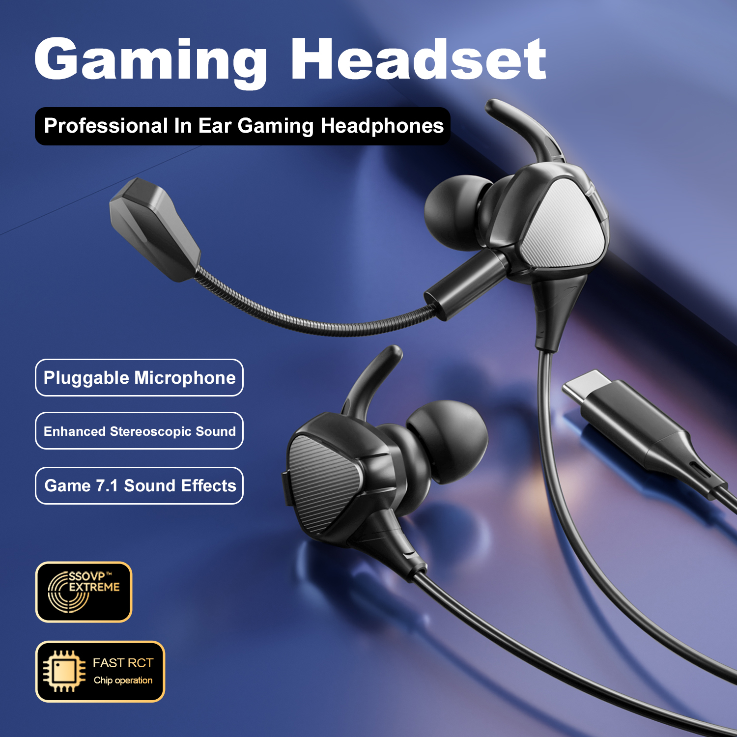 In Ear Gaming Earphones With M - Esports Gaming Mobile recension och pris