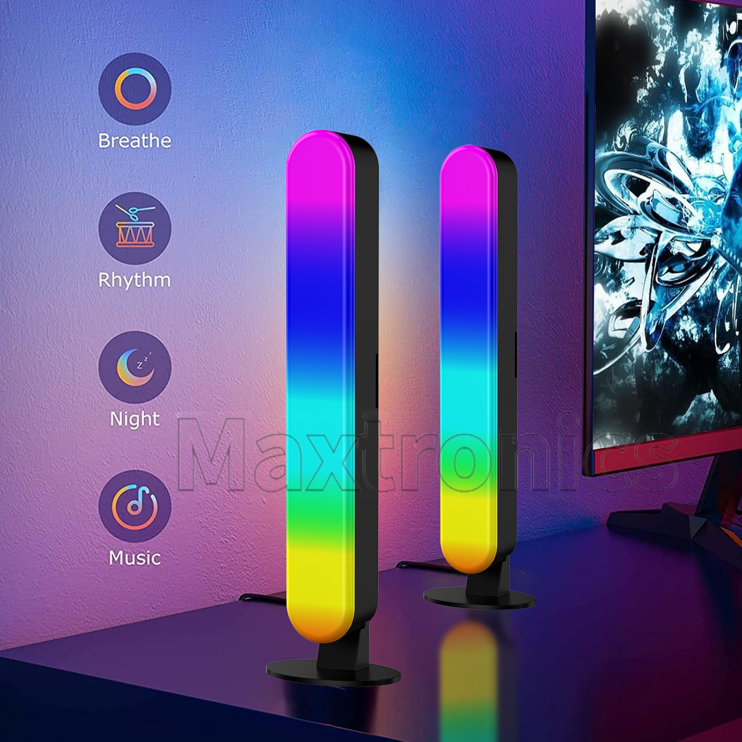 LED Music Pickup Light RGB Col - Esports Gaming Remote recension och pris