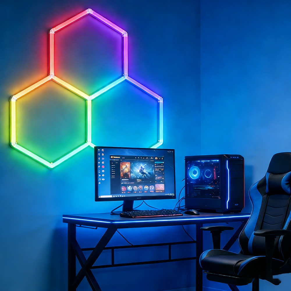 Smart RGB honeycomb hexagonal  - Esports Gaming Remote recension och pris
