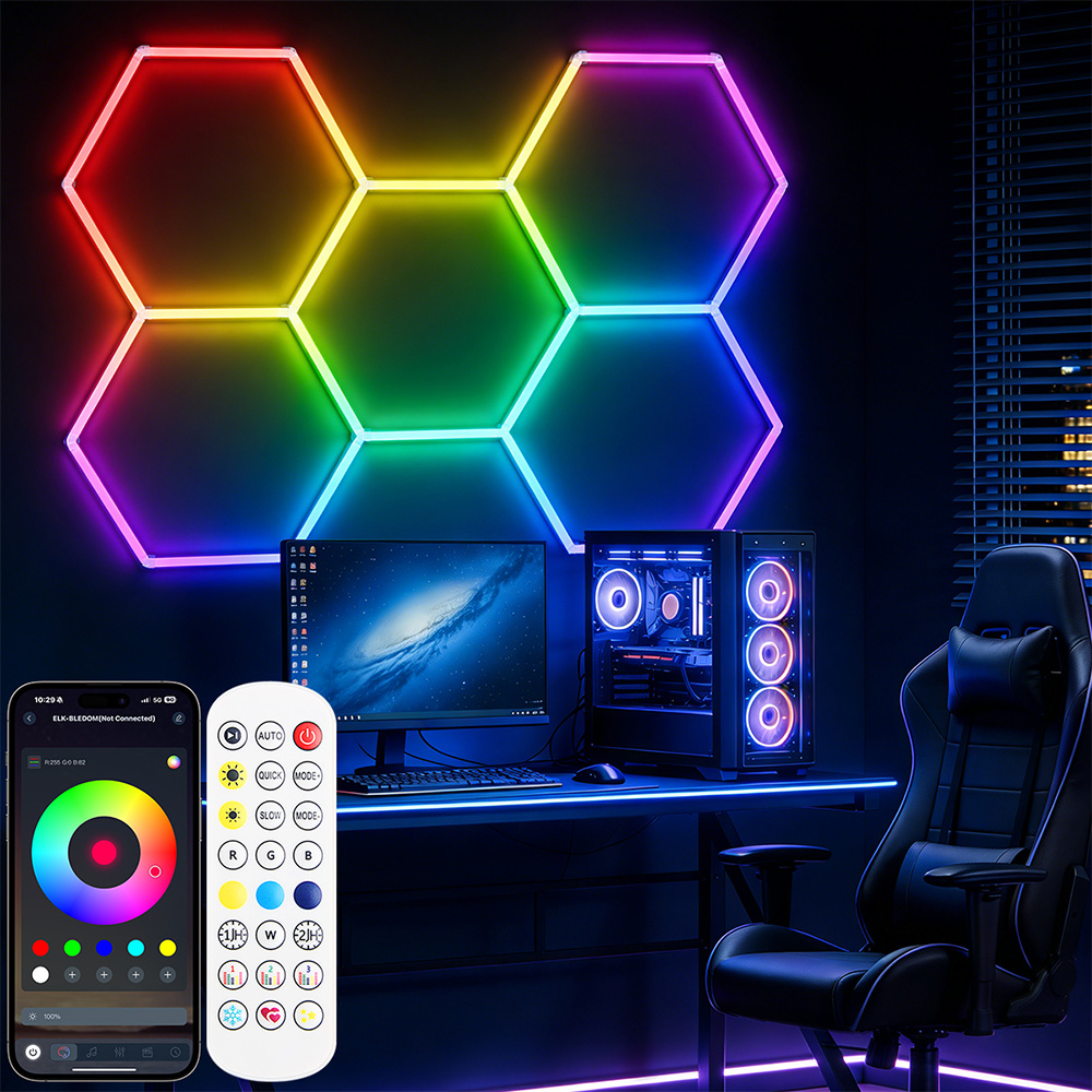 Smart RGB honeycomb hexagonal  - Esports Gaming Remote recension och pris