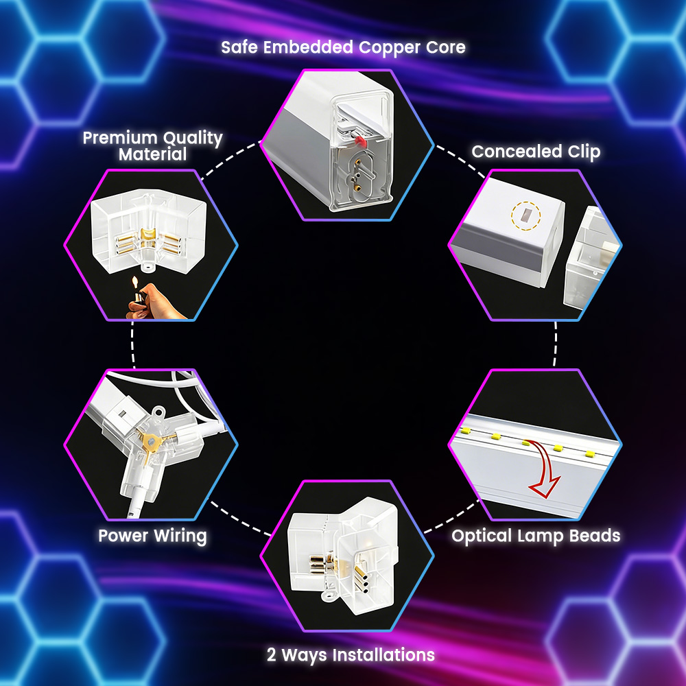 Smart RGB honeycomb hexagonal  - Esports Gaming Remote recension och pris